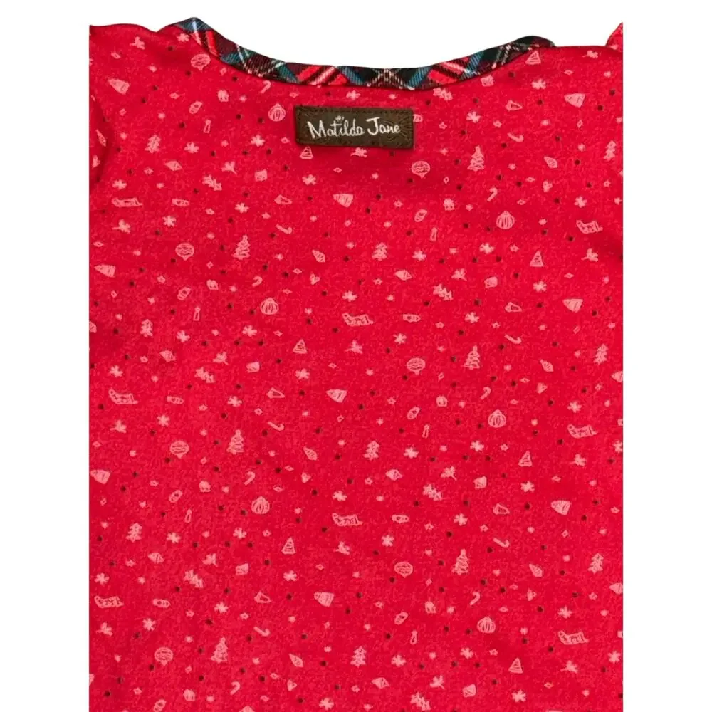 Matilda Jane Santa Baby 12–18 Months – Long Sleeve Red Holiday Onesie